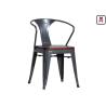 Buy cheap Steel Tolix Armchair Metal Pub Chairs , Replica Tolix Dining Chair 76cm Height from wholesalers