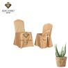 Buy cheap 100% Polyester Stretchable Dining Back Chair Covers Plain Dyed from wholesalers