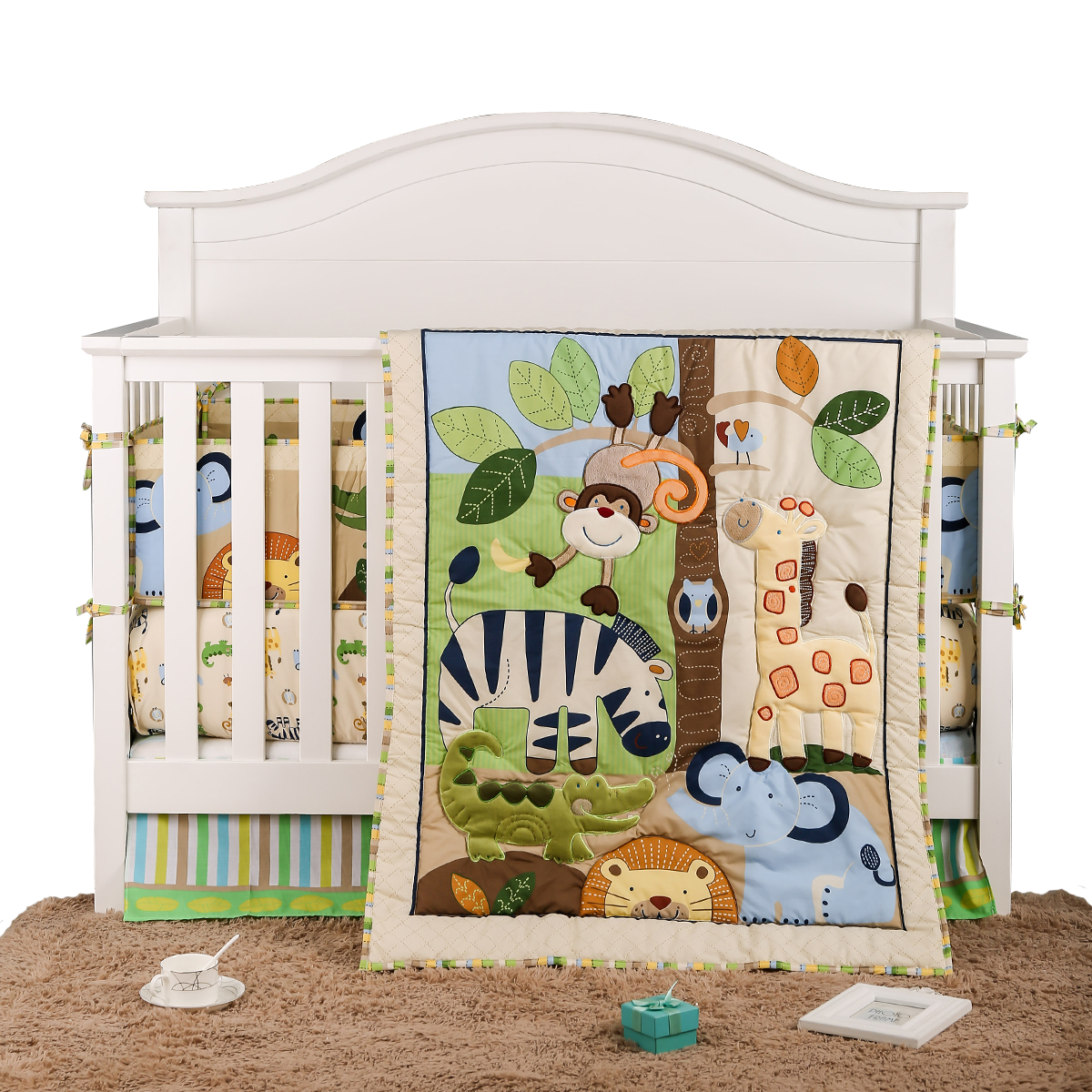 Comfortable and Breathable Baby Duvet Bedding Sets Collections for Girl's Nursery