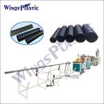 PE Construction Corrugated Pipe Extruder Machine Round HDPE Pipe Extruder