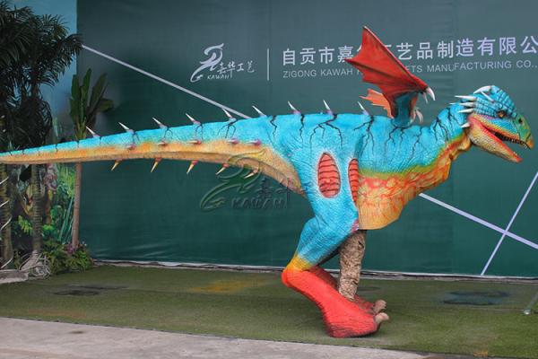 Buy cheap Long 4m Handmade Electric Realistic Dinosaur Costume Display Commercial Square from wholesalers