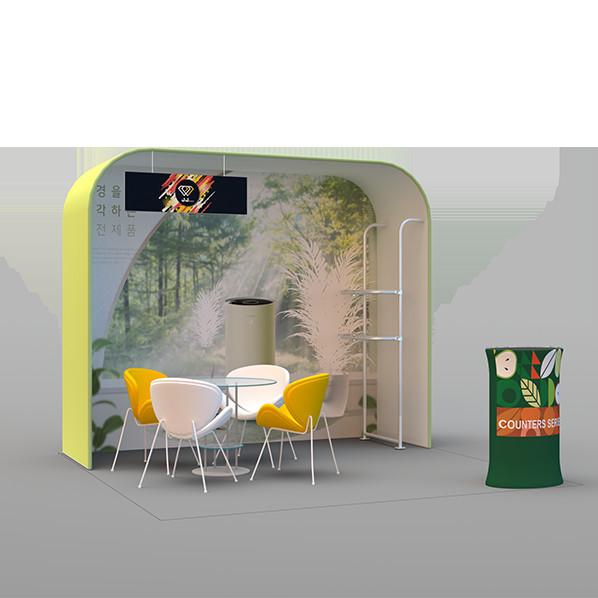 Buy cheap 12ft 3D Backwalls Exhibition Backdrop Stand Lightweight Display Banners 10x20 from wholesalers
