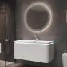 Buy cheap Luxury Hotel Modern Bathroom Vanity Mirror Cabinet Single Sink Wall Hanging Type from wholesalers