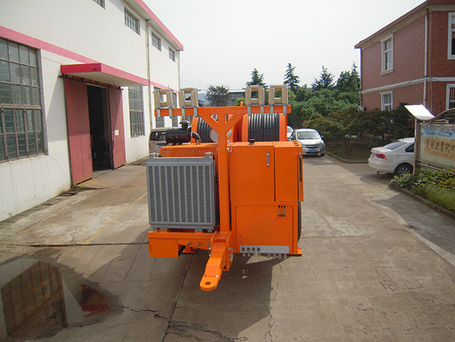 Four Bundled Conductor Tension TY4x50 Stringing Equipment Hydraulic Tensioner Max Tension 4x50kN
