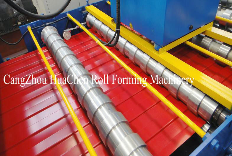 Hi Rib Trapezoidal Wall Panel Roll Forming Machine , roof sheet forming machine