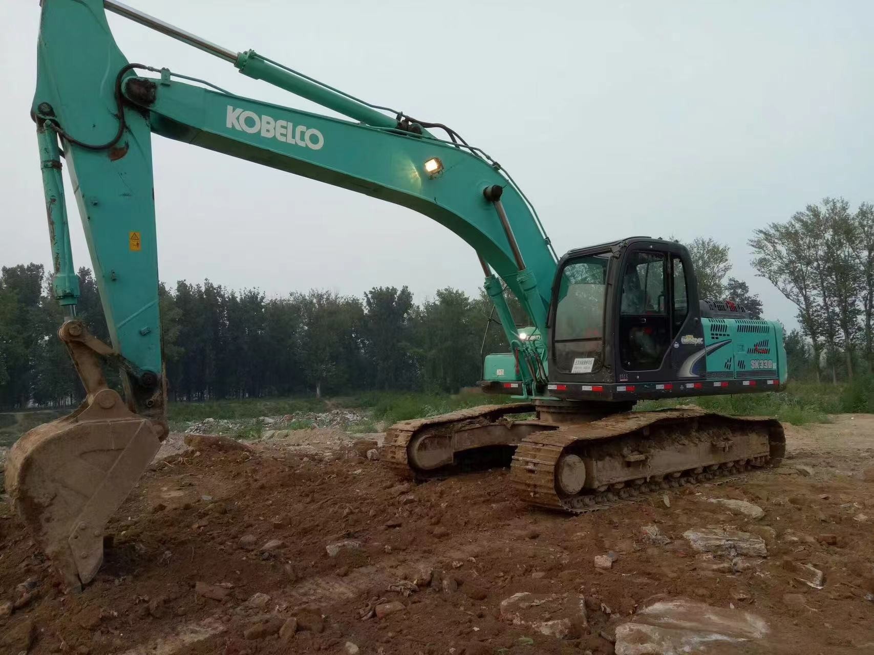 Original Used Kobelco SK330 Hydraulic Excavator 184kw Rated Power