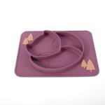 Suction Divided Toddler Silicone Plates Soft With Customize Logo