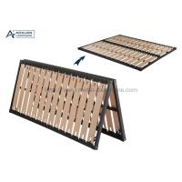 Buy cheap Foil Paper Slatted Foldable Platform Bed Frame , Heavy Duty King Size Platform product
