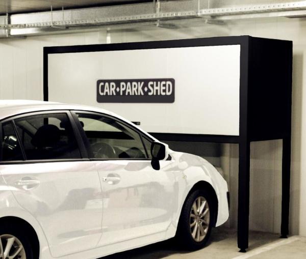 Buy cheap Steel Garage Storage Cabinet Over Car Bonnet Car Parking Storage Locker 2300mm Width from wholesalers