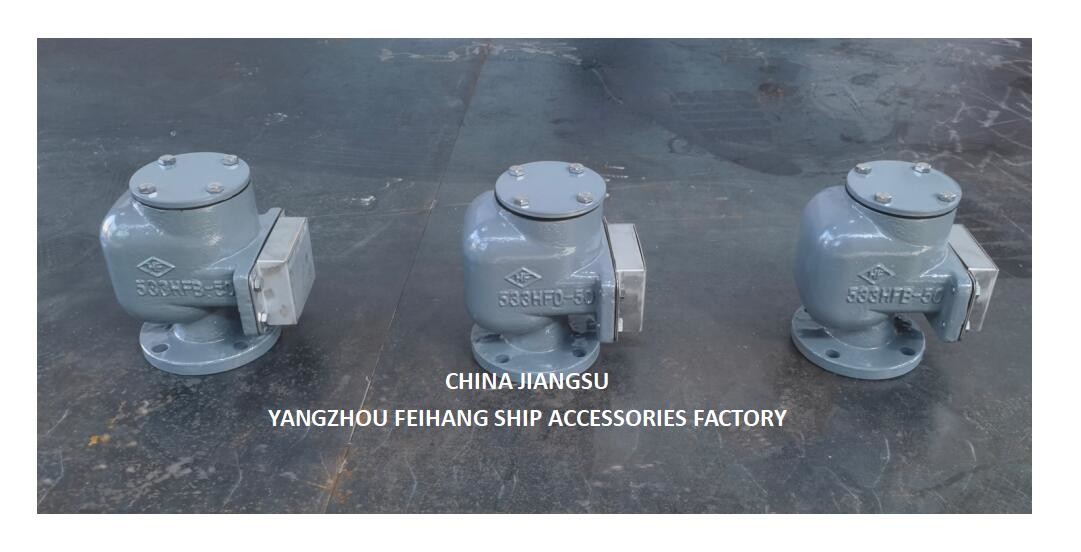 BILGE WATER TANK AIR PIPE HEAD NO.533HFB-50A With Sus316l Floater Nbr Gasket 0.3mpa