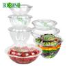 Buy cheap Transparent PET Plastic Fruit Packaging Disposable Salad Bowl With Lid from wholesalers