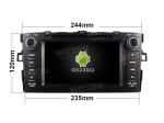 7" Screen OEM Style with DVD Deck ​For Toyota Auris 2006-2012 Android Car DVD