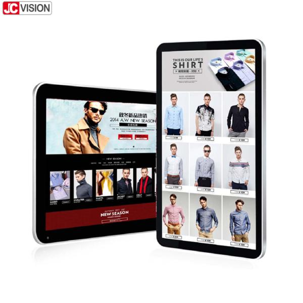 2K Indoor Digital Signage Displays Digital Kiosks Touch Screen Black Silver