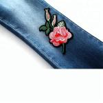 Embroidery Kids Jeans Pant Light Blue , Children Girls Denim Pants Breathable