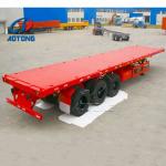 3 Axle Flat Bed 40ft Container Truck Trailer with Twist Locks and Max Payload