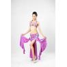 Buy cheap 2pcs Lyrical Purple Halter Neck Metallic Bras & Skirt Belly Dancing Clothes from wholesalers