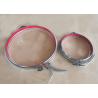 Buy cheap 350mm Ventilation Ducting Stainless Steel Pipe Clamp With Rubber Quick Lock Rings from wholesalers
