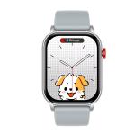 Rainbuvvy KR86 Rectangular Shape Smart Watch Silver Fashion Style Health