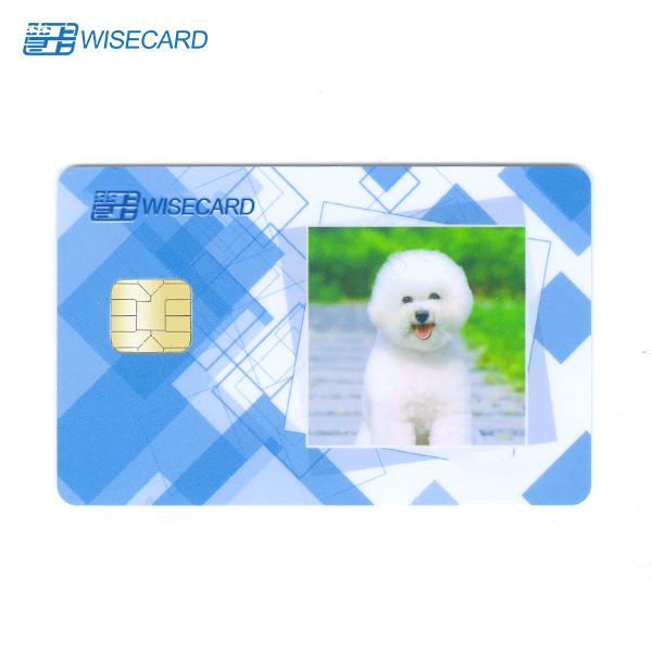 Enterprise PVC Smart Card , Contactless Chip Card With Half Color Photography