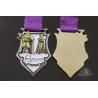 Buy cheap Superhero Bespke Logo Metal Award Medals Filling Soft Enamel Colors And Printing Ribbon from wholesalers