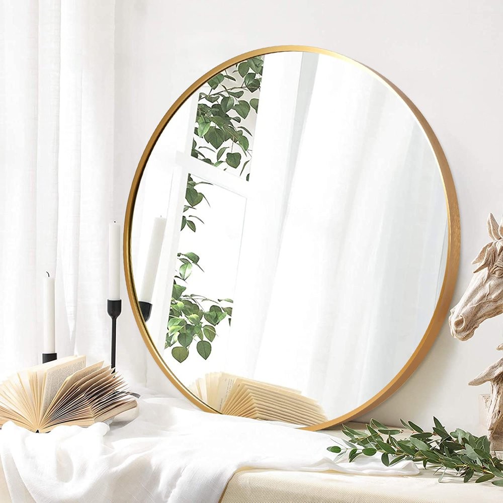 Brushed Wall Mounting Aluminium Mirror Frame For Dressing Make Up 800mm 90cm