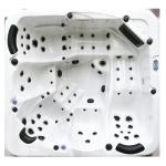 6 Person Air Jet Whirlpool Massage Outdoor Hot Tub With Hydrotherapy Pump
