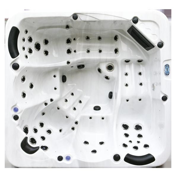 Buy cheap 6 Person Air Jet Whirlpool Massage Outdoor Hot Tub With Hydrotherapy Pump from wholesalers