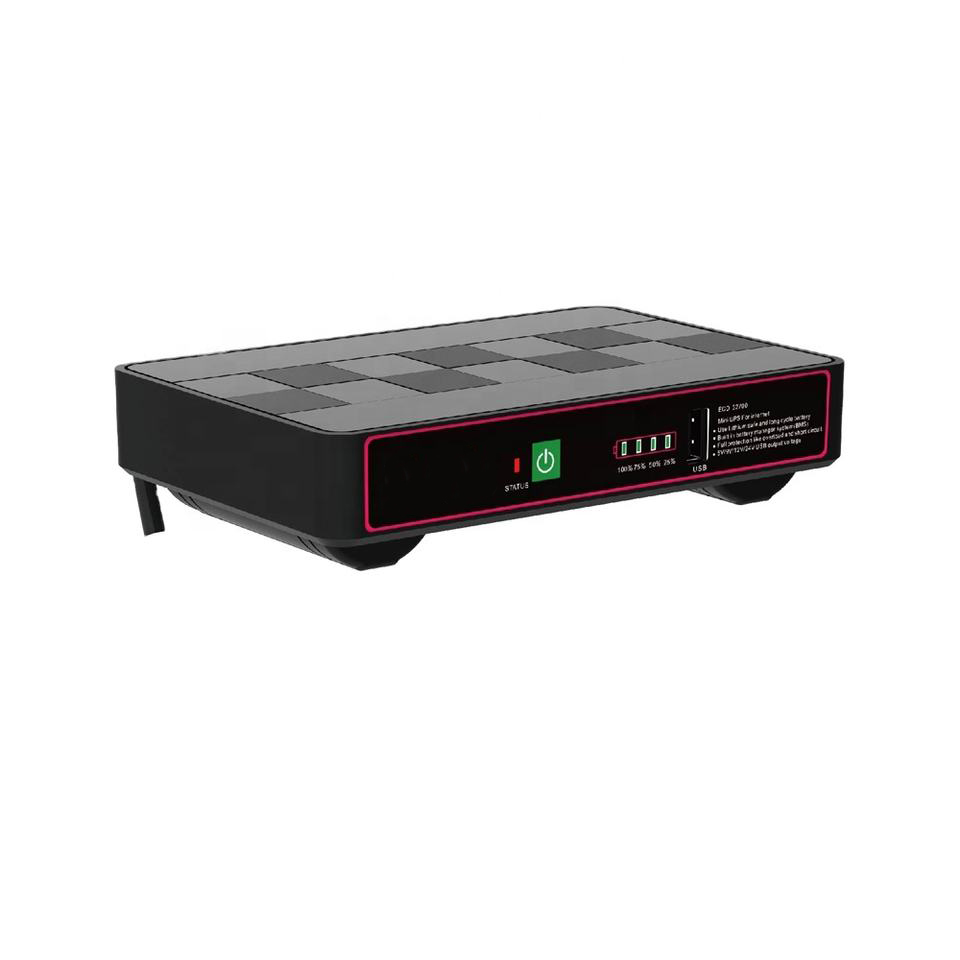 60W 12000MAH LiFePO4 12V 5V Mini Smart UPS DC Battery Backup with Rechargeable Design