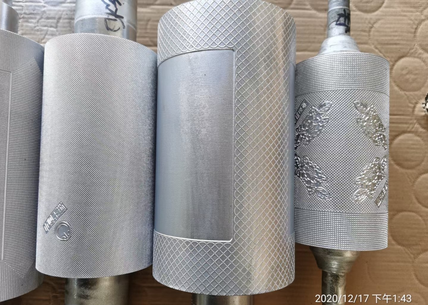 Customized Tissue Paper Embossing Rolls Steel To Steel