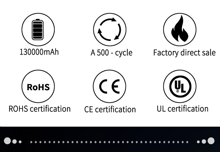 3.7v 18650 Lithium Battery Pack 11.1V 130AH Rechargeable Solar Battery Electric Bicycle