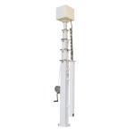 Customized Manual Mast Solar Trailer Camera Mast Pole 6m 19ft 7m 21ft Price