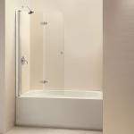 6mm Tempered Bathtub Glass Screen With Stainless Steel Handle