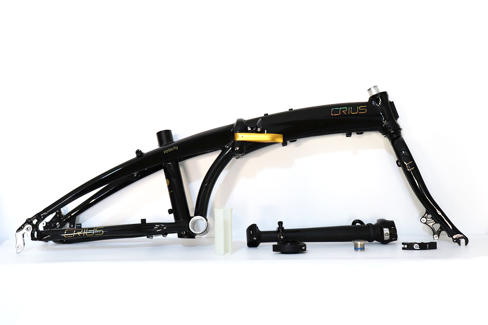 Full Shockingproof Frame Folding Bike 20" 9 Speed Crius Velocity-D Brake for Adults