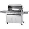 Buy cheap Full Stainless Garden Bbq Gas Grill BBQ machine with Trolley from wholesalers