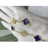 Buy cheap Gold Chain Bracelet Womens With Malachite , 18k Vintage Gold Bangle Bracelet from wholesalers