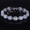 Buy cheap Luxury Bridal Bracelet Bangle Wedding Gift Big Cubic Zircon Vintage Baguette Bracelet Bangle Gold Color Jewelry from wholesalers