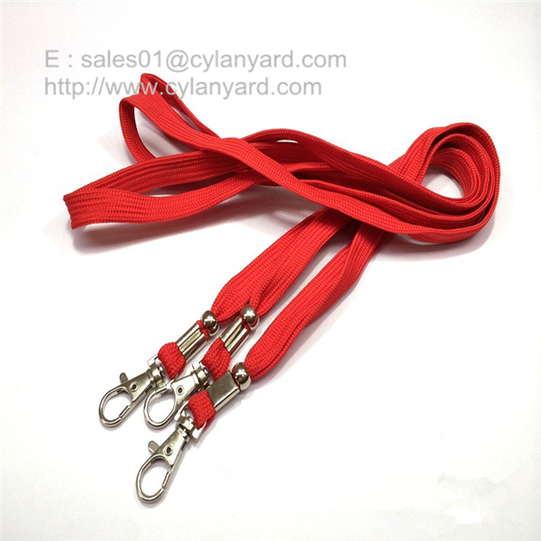 Tube Lanyard Neck Ribbon with Metal swivel Hook