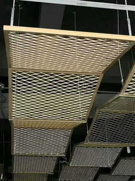 Buy cheap Suspended 1060 3003 Aluminum Expanded Metal Sheet Ceiling Anodized Oxidation from wholesalers