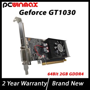 Buy cheap PCWINMAX Geforce GT 1030 2GB DDR4 64Bit Computer Graphics Card Low Profile HD DVI Outputs GPU from wholesalers