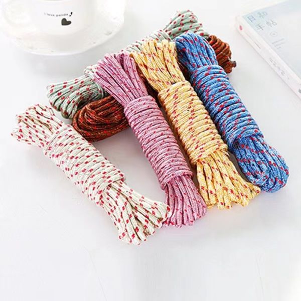 Outdoor Drying Solution Bold Non-Slip 10m Nylon Clothesline for Windproof Drying