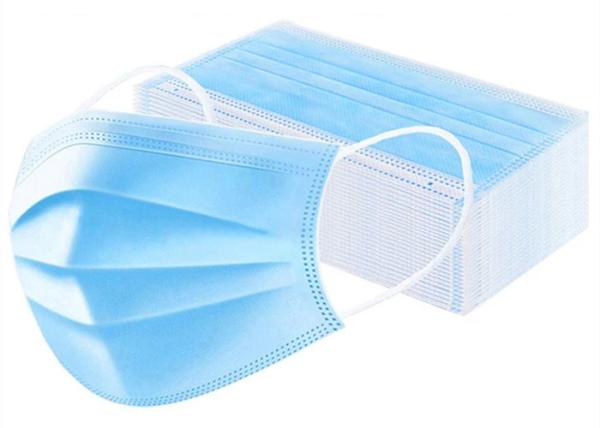 Buy cheap Blue Color Disposable Medical Mask , Hypoallergenic Dental Masks Ear Mounted from wholesalers