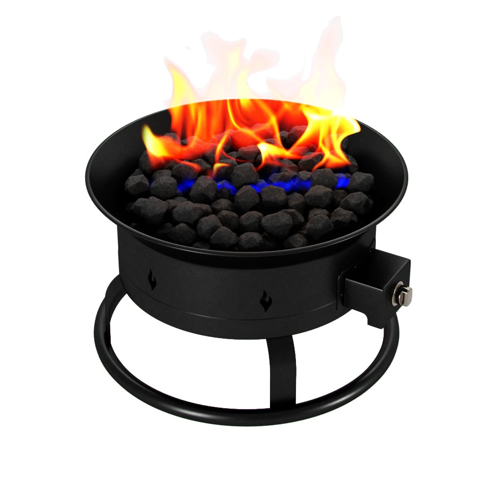 58 000 BTU Portable Propane Fire Pit Ideal for Outdoor Camping 19"D x 19"W x 11"H