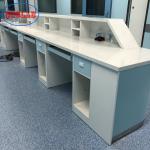 Stone Plywood Medical Reception Counter , Multiscene Patient Reception Station