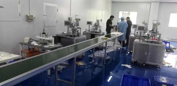 Buy cheap Low Power Consumption N95 Mask Manufacturing Machine , Durable Mask Making Equipment High Stability from wholesalers