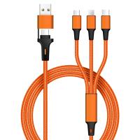 Buy cheap 5 In 1 Braided Charging Cable 60W Output 480Mbps Transfer Customizable Length product