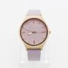 Buy cheap Modern Pink Minimalist Leather Watch For Women 3-10 ATM Water Resistant from wholesalers