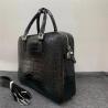 Buy cheap Authentic Crocodile Belly Skin Businessmen Briefcase Large Working Purse Genuine Real Alligator Leather Male Laptop Bag from wholesalers