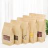 Buy cheap Printed Brown Zipper 900g Kraft Paper Pouches from wholesalers
