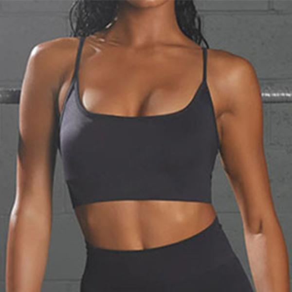 Women's Adjustable Strap Yoga Sports Bra Activewear Seamless Workout Fitness
