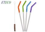 Undiluted Cold Drinks Stainless Steel Drinking Straws Eco Friendly Silver